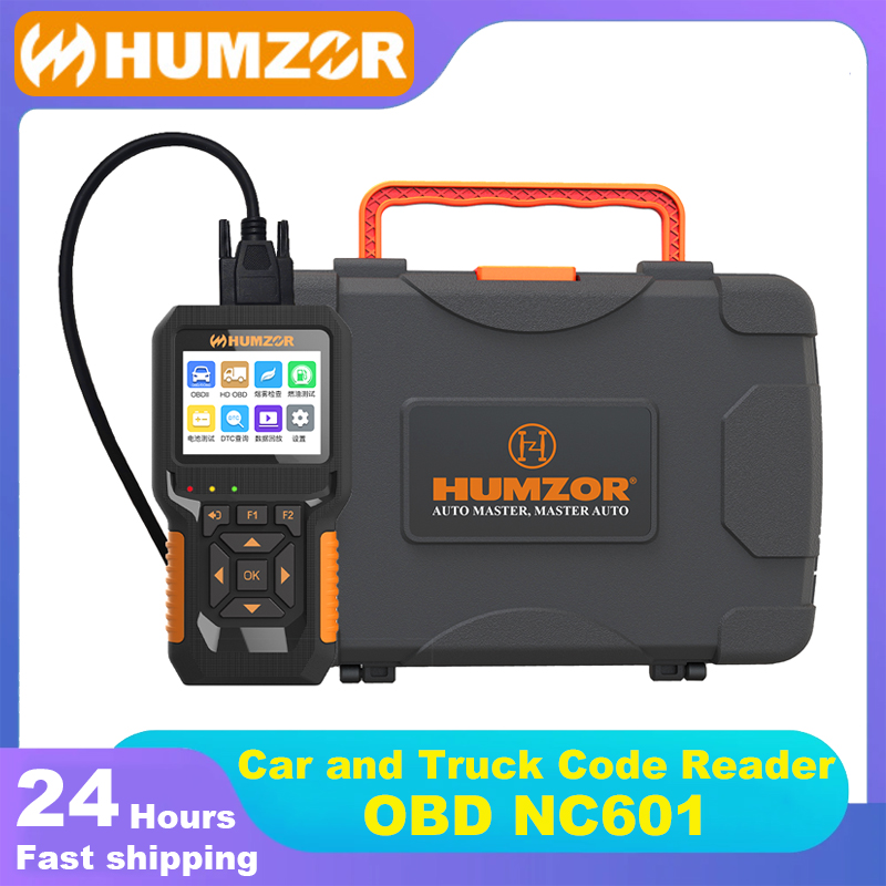 Heavy Equipment Diagnostic Tool - HUMZOR NC610 12V/24V Code Reader OBDII