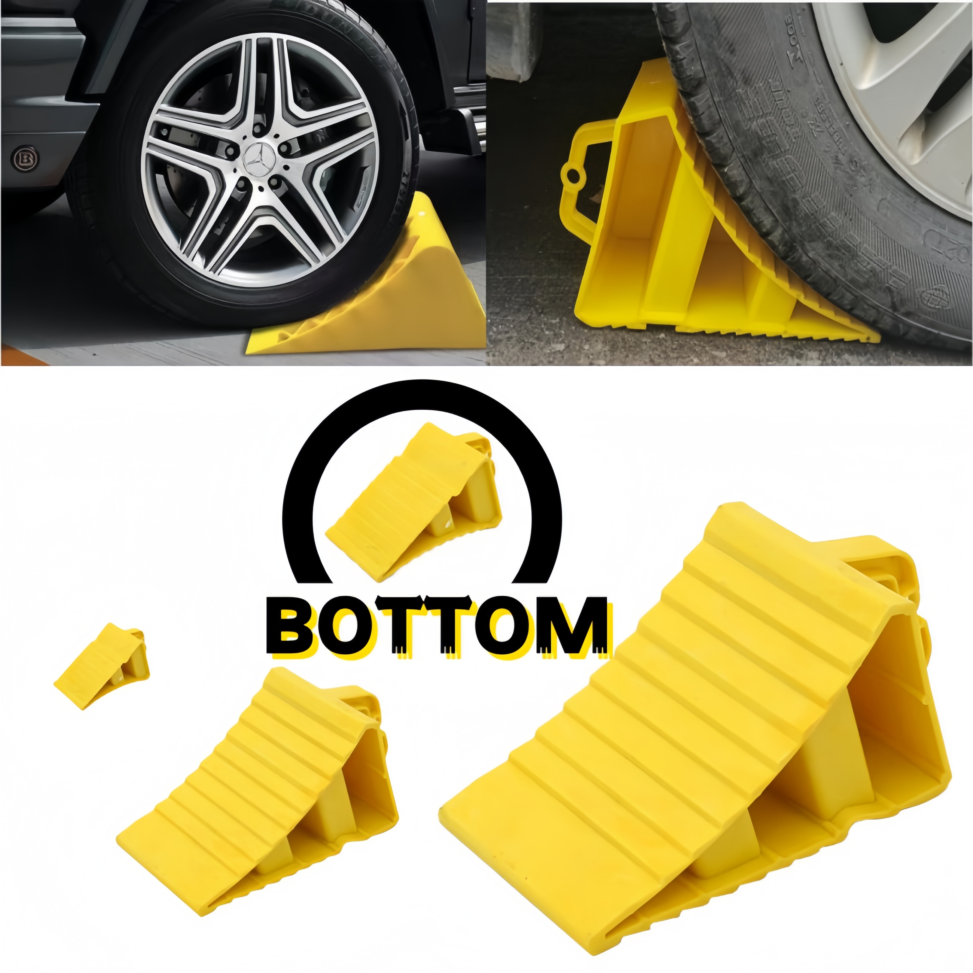 Heavy Equipment Trailer - Portable Car Wheel Chock Anti Slip