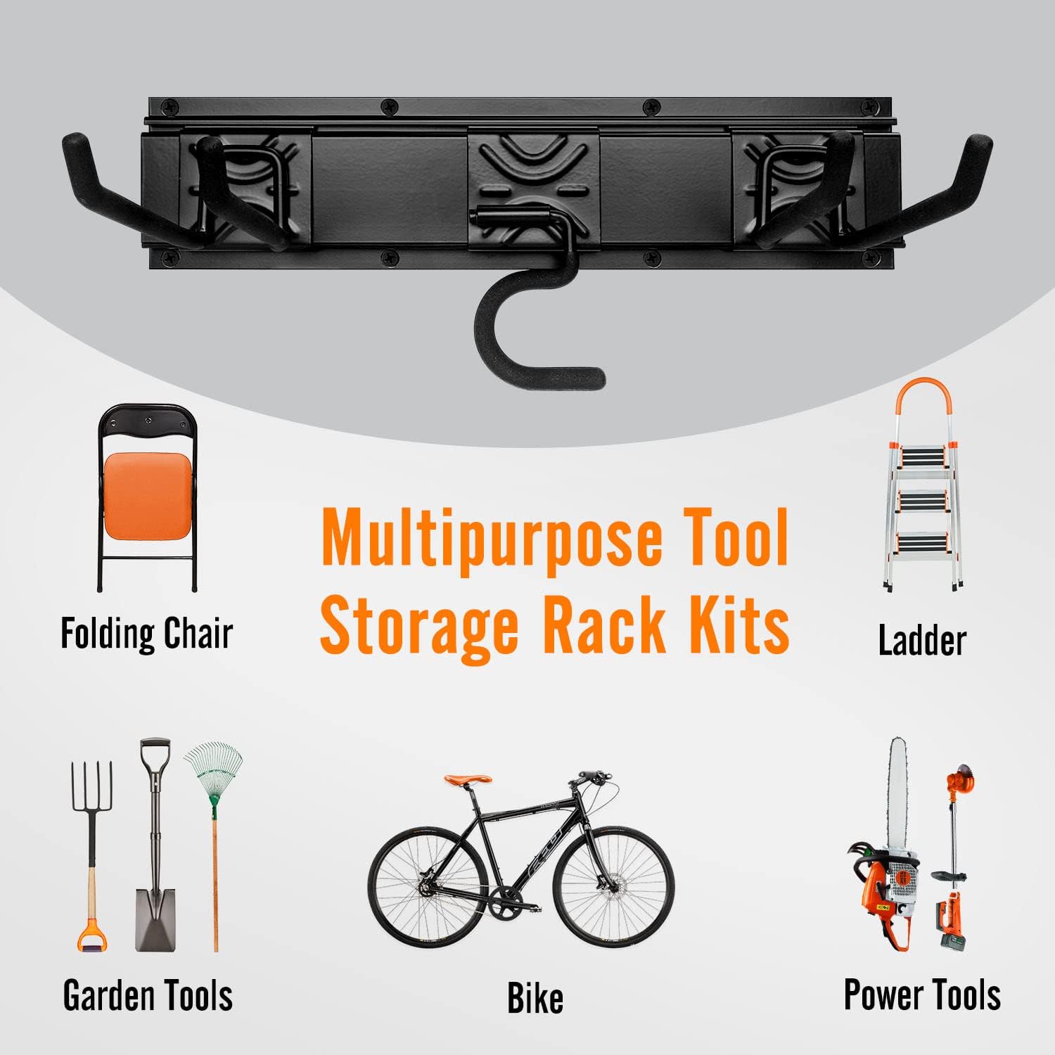 Garden Tool Storage Rack, 6 Mu - Heavy Equipment Landscaping のレビューと価格