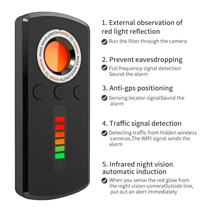 Hidden Camera Detector Anti Sp - Heavy Equipment Gps Tracker のレビューと価格