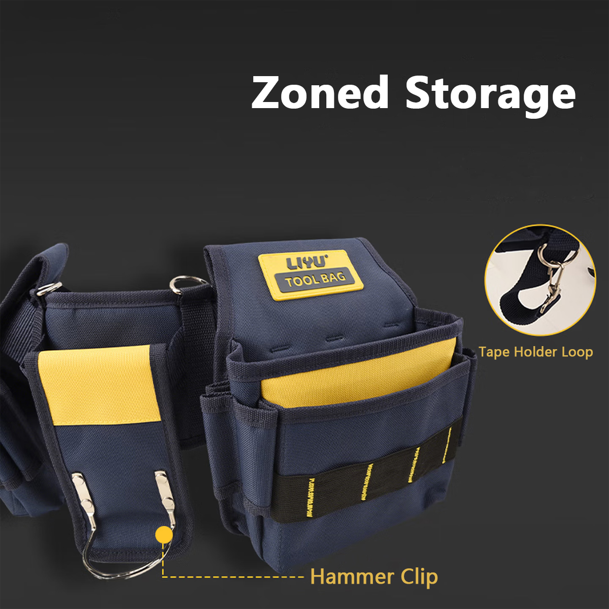 LIYU Tool Belt with Suspenders - Heavy Equipment Storage のレビューと価格