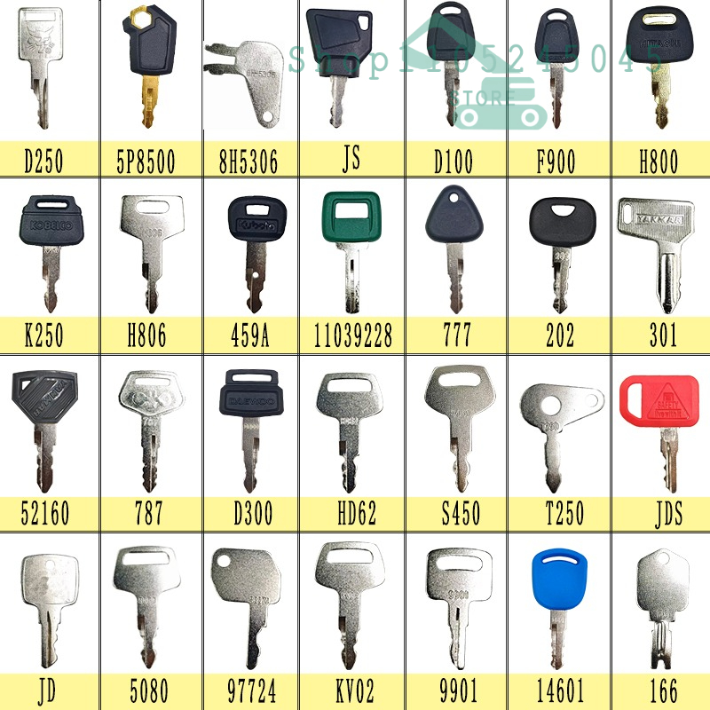 28/21/12Pcs Master Ignition Ke - Heavy Equipment Keys Master Set のレビューと価格