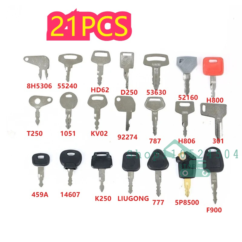 28/21/12Pcs Master Ignition Ke - Heavy Equipment Keys Master Set のレビューと価格