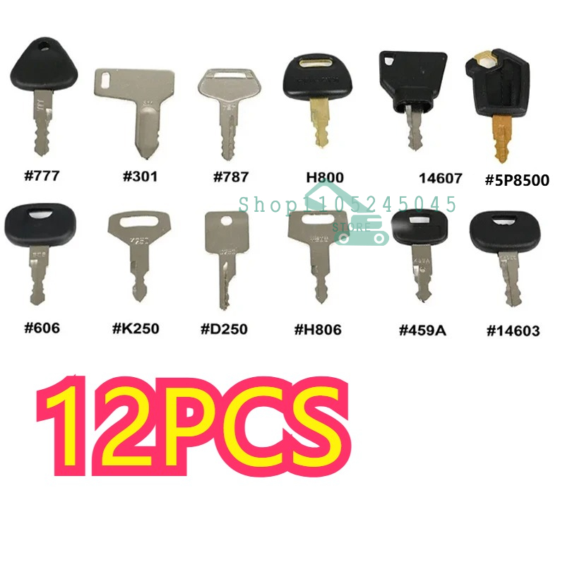 28/21/12Pcs Master Ignition Ke - Heavy Equipment Keys Master Set のレビューと価格
