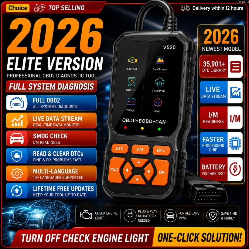 V520 OBD2 Diagnostic Scanner f - Heavy Equipment Diagnostic Tool のレビューと価格