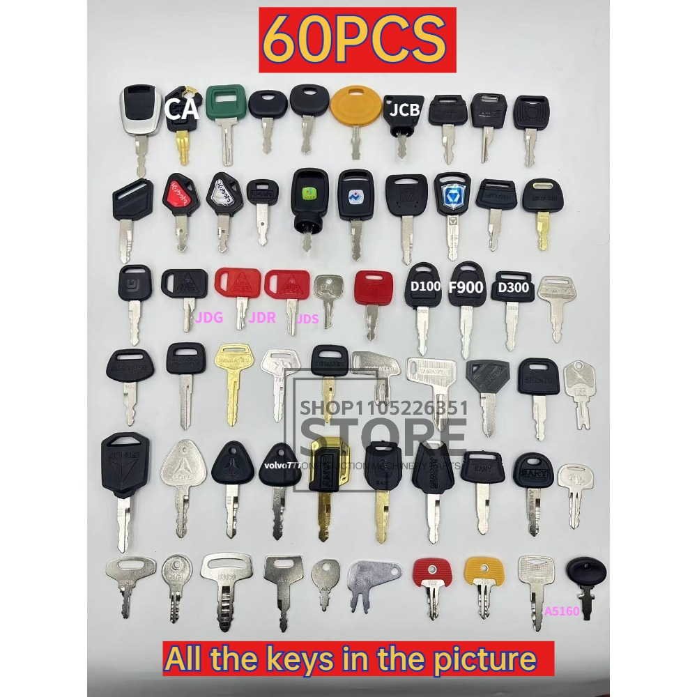 60/42/35/13/10PCS Master Ignit - Heavy Equipment Keys Master Set のレビューと価格