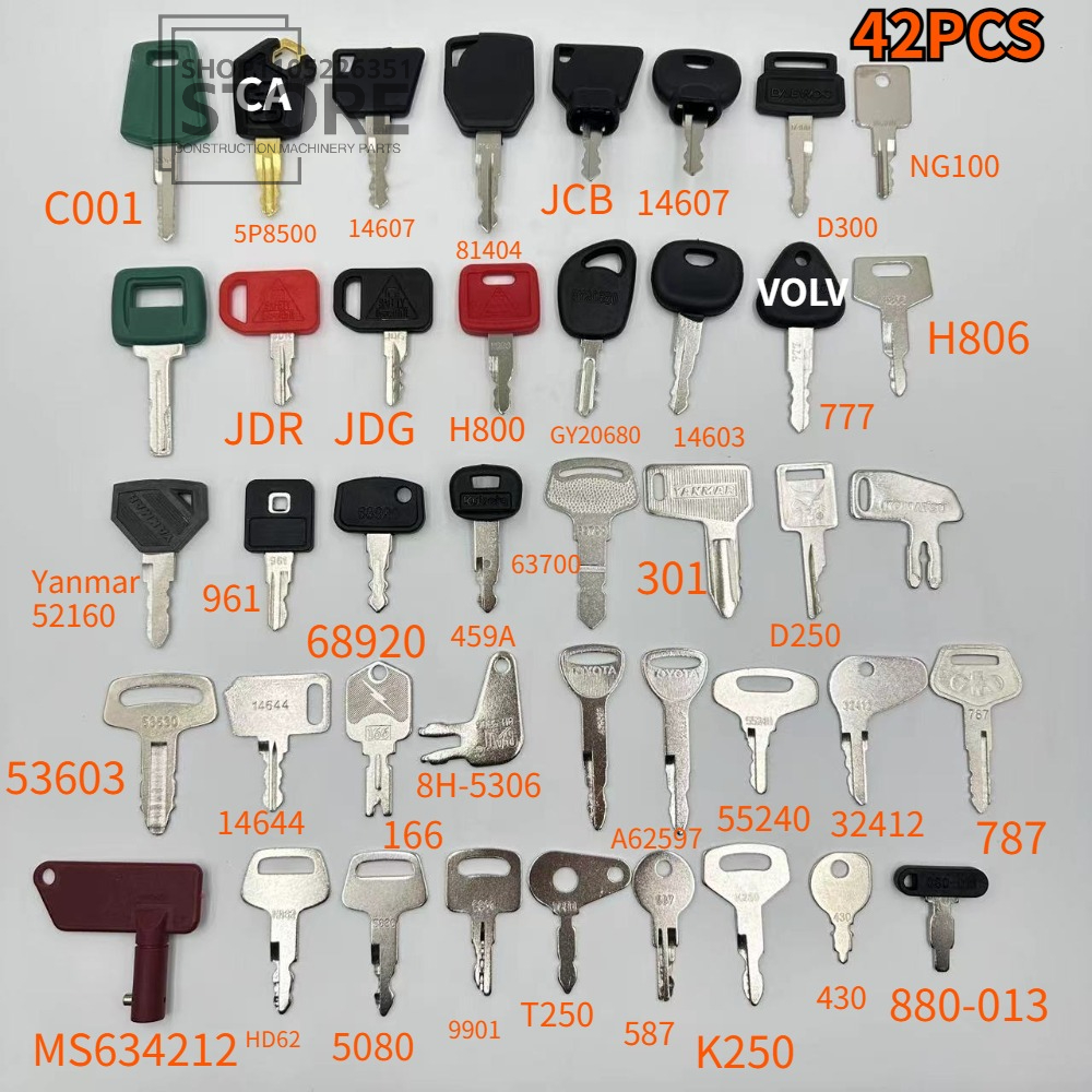 60/42/35/13/10PCS Master Ignit - Heavy Equipment Keys Master Set のレビューと価格