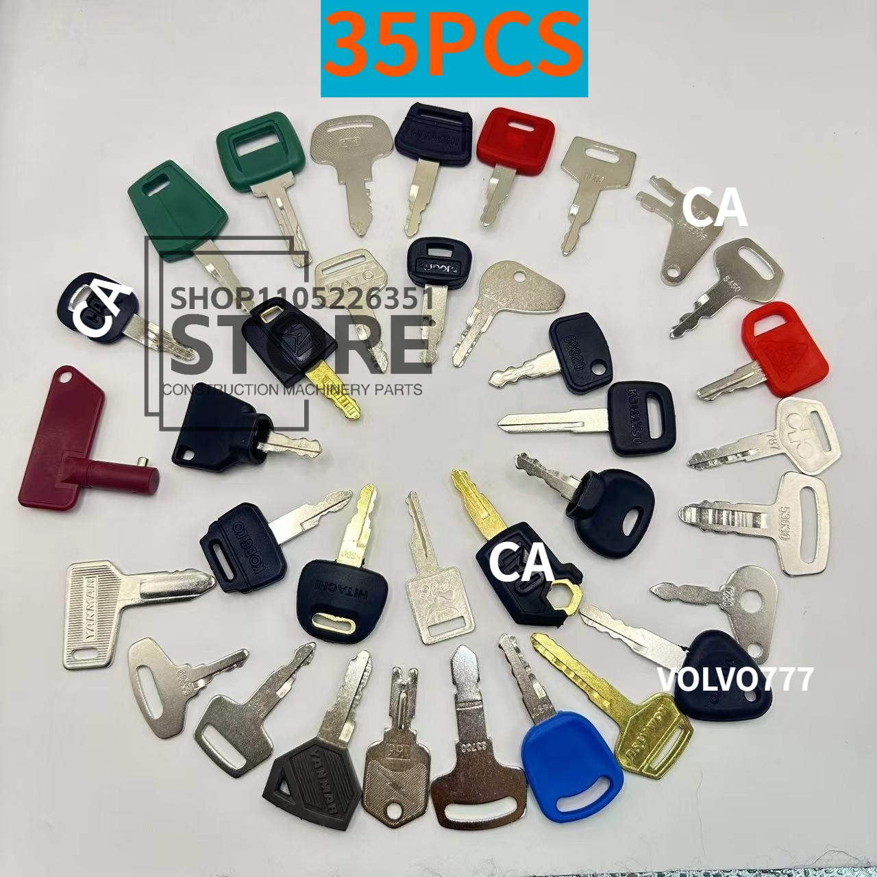 60/42/35/13/10PCS Master Ignit - Heavy Equipment Keys Master Set のレビューと価格