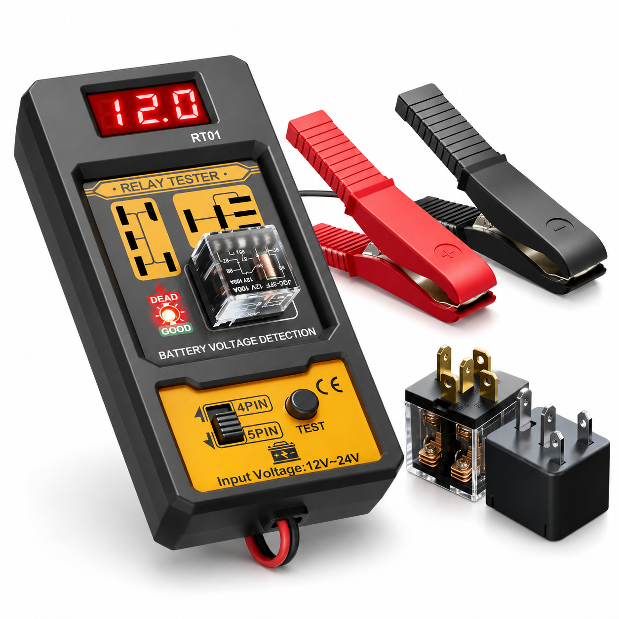 RT01 Car Relay Tester with Bat - Heavy Equipment Diagnostic Tool のレビューと価格