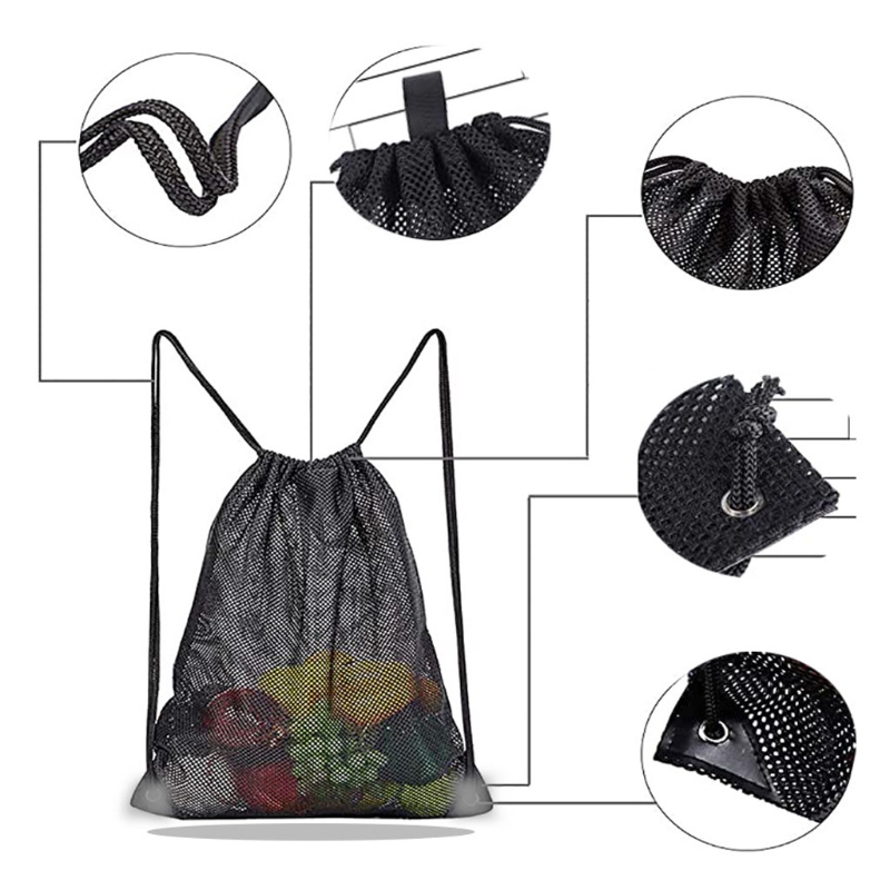 Heavy Duty Mesh Drawstring Bac - Heavy Equipment Storage のレビューと価格